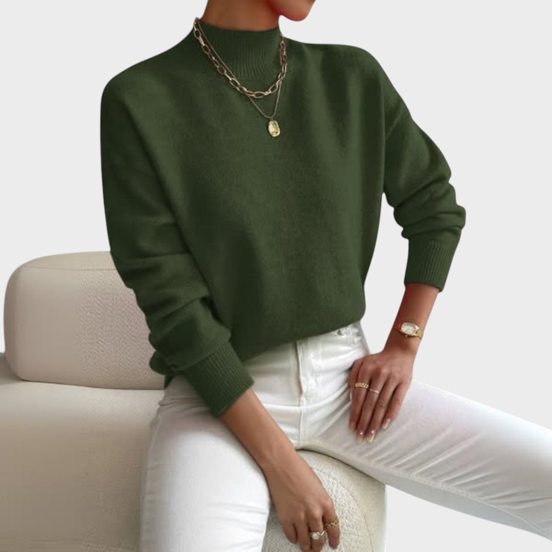 Trui "Elisabeth" – Basic met Hoge Kraag