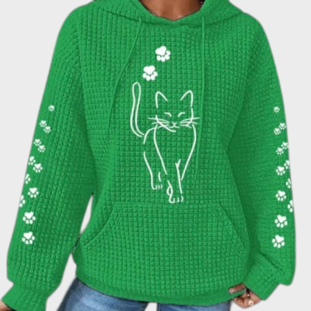 Hoodie "Maja" – Kattenmotief