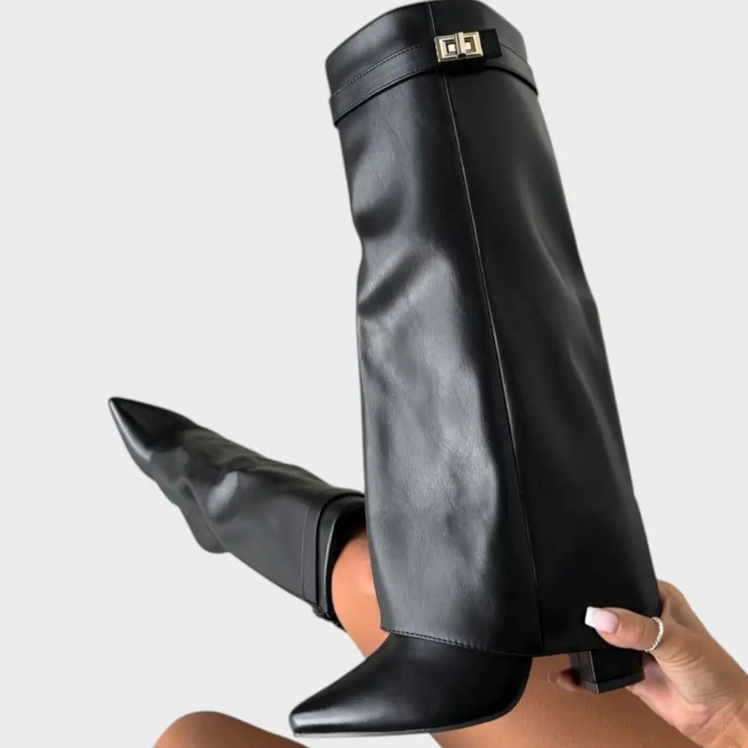Bottes "Friederike" – Cuir haut à tige large