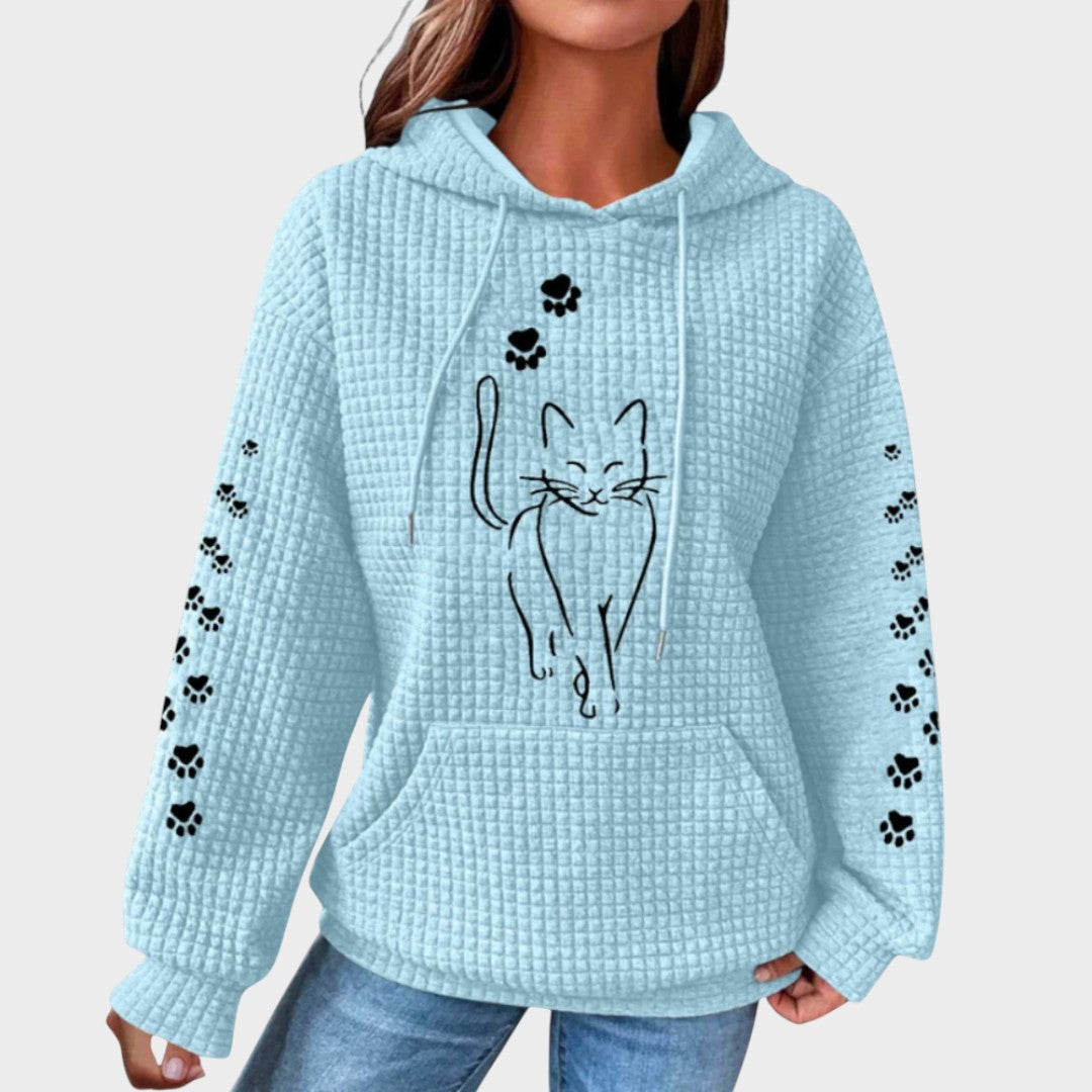 Hoodie "Maja" – Kattenmotief