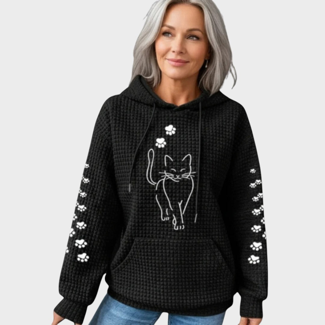 Sweat à Capuche "Maja" – Motif Chat