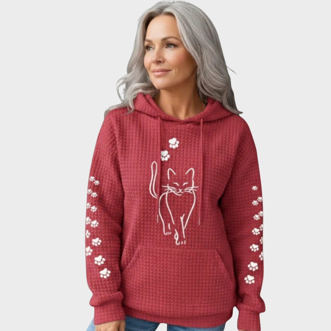 Hoodie "Maja" – Kattenmotief