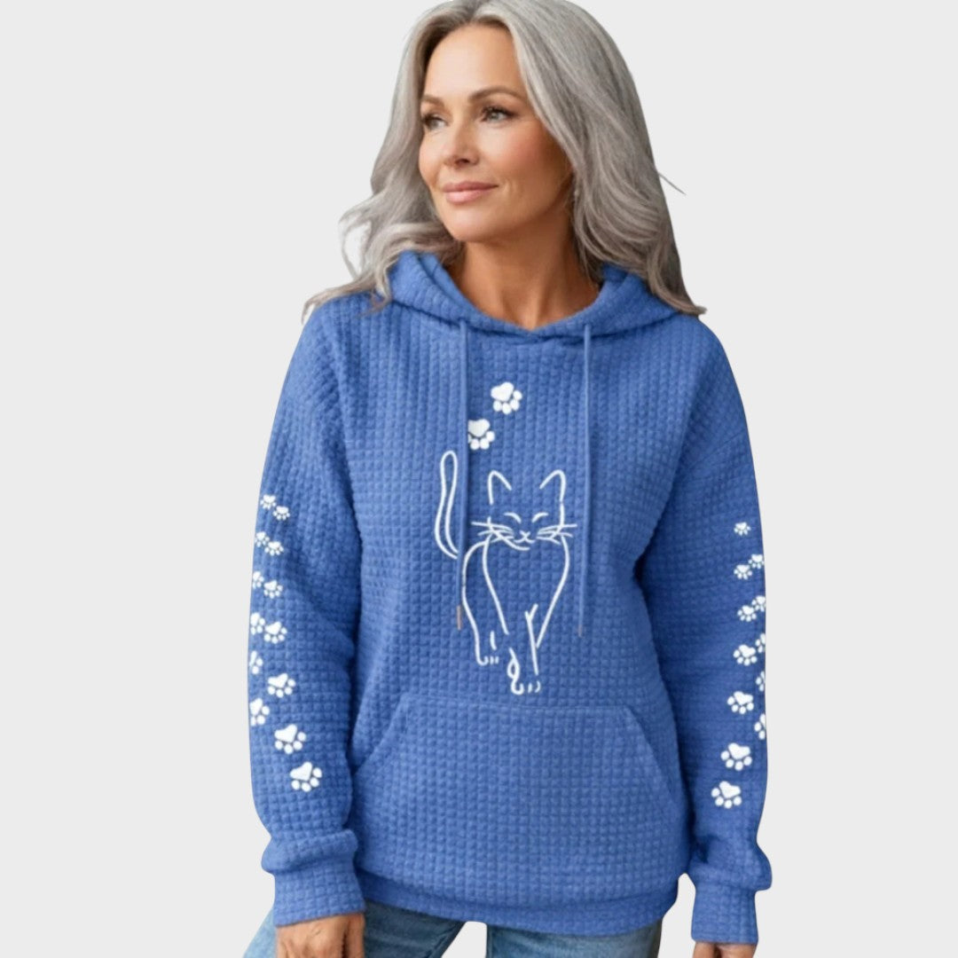 Hoodie "Maja" – Kattenmotief