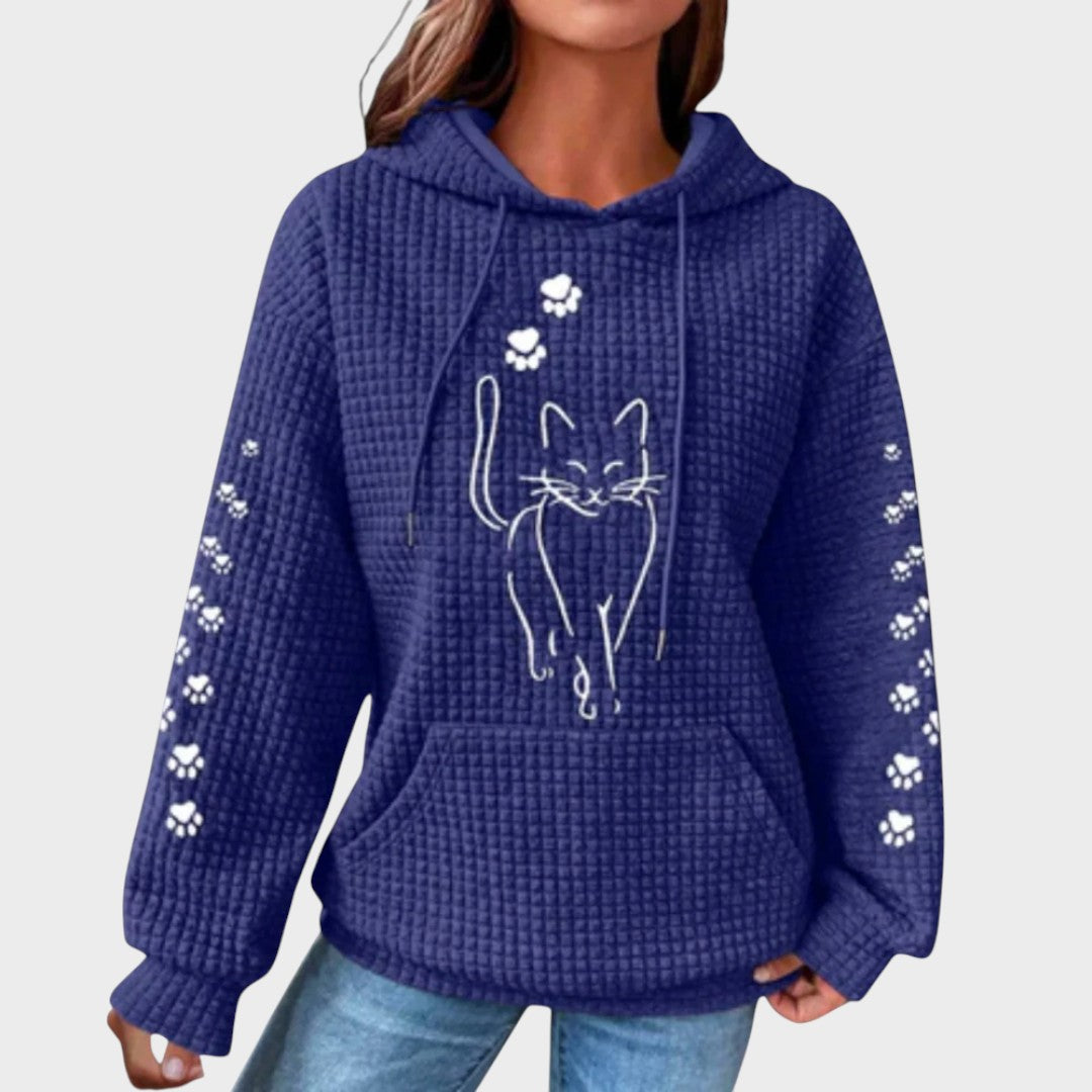 Hoodie "Maja" – Kattenmotief