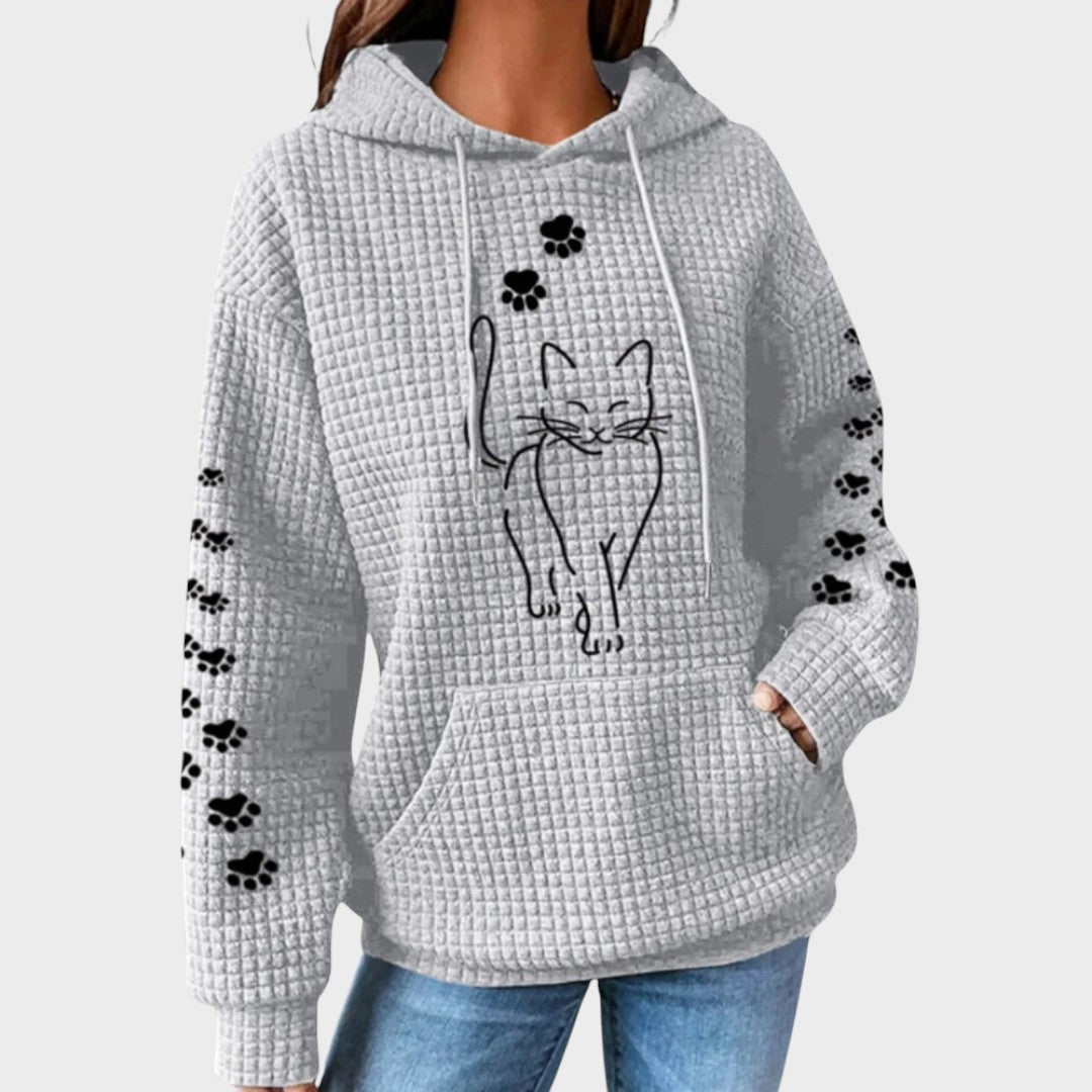 Hoodie "Maja" – Kattenmotief