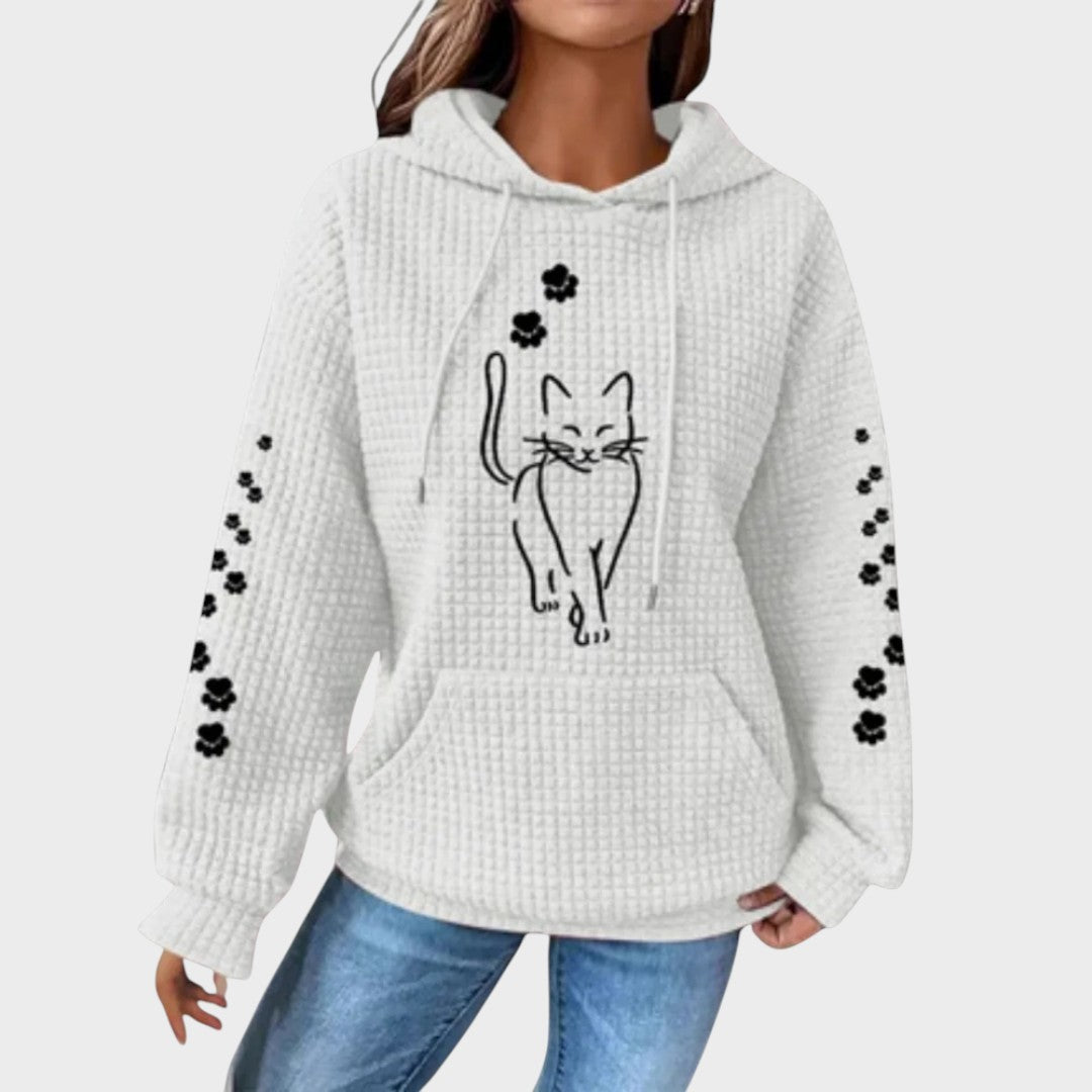 Hoodie "Maja" – Kattenmotief