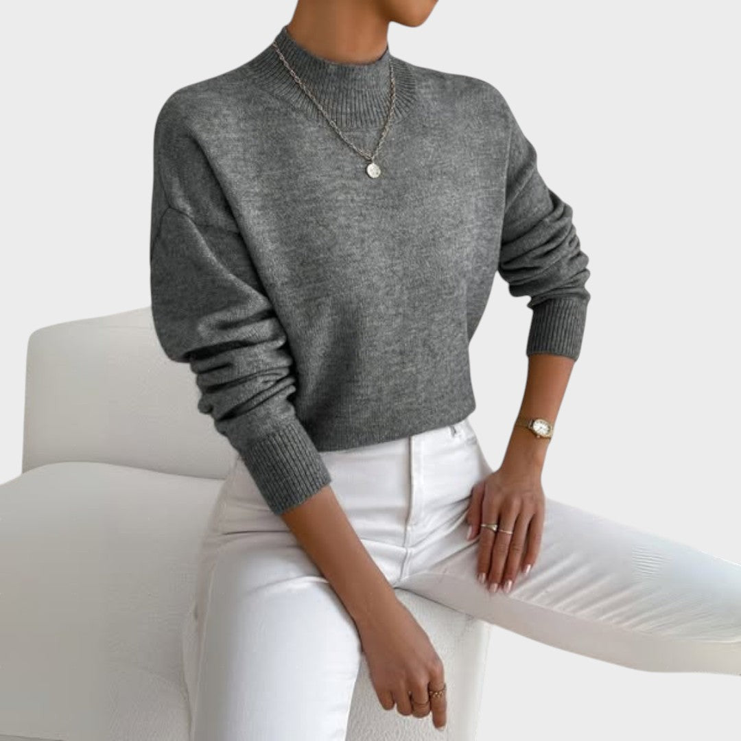 Trui "Elisabeth" – Basic met Hoge Kraag