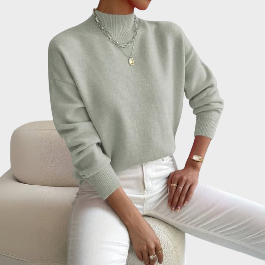 Trui "Elisabeth" – Basic met Hoge Kraag