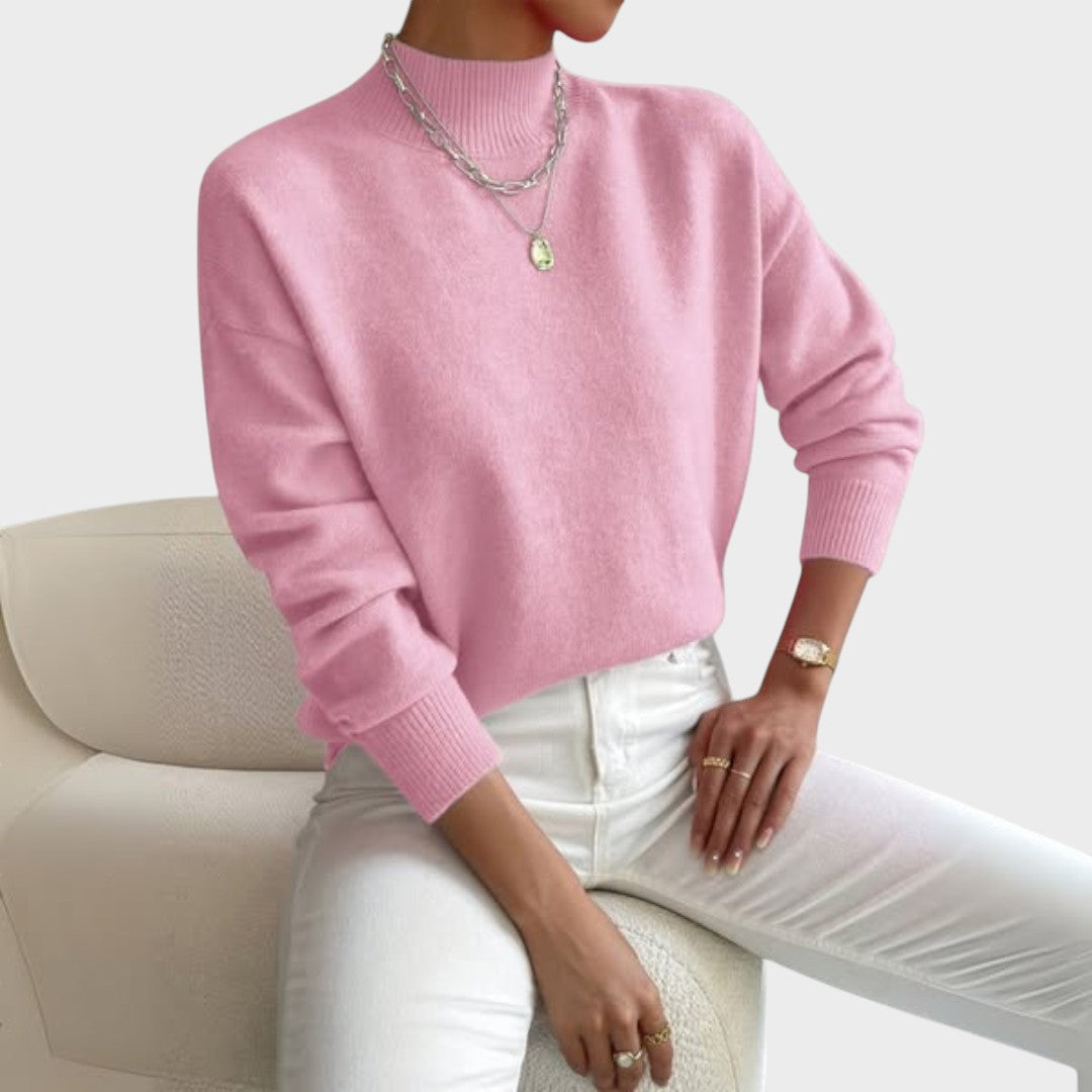 Trui "Elisabeth" – Basic met Hoge Kraag