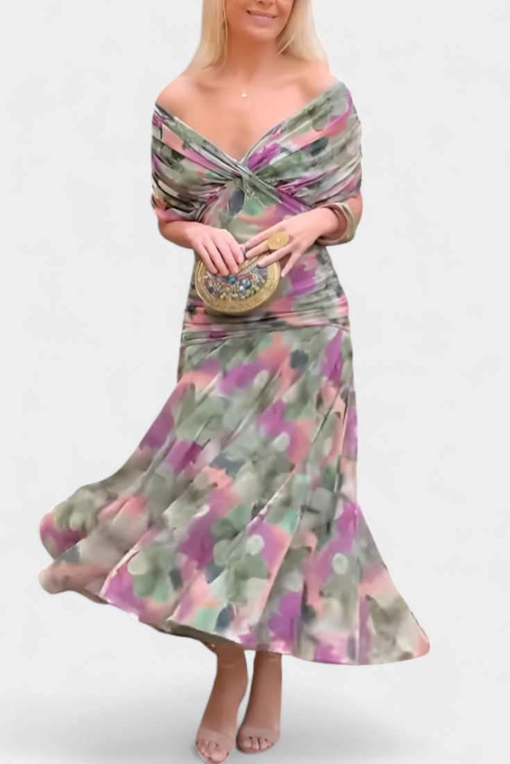 Lang Kleed "Vera" – Bloemenprint