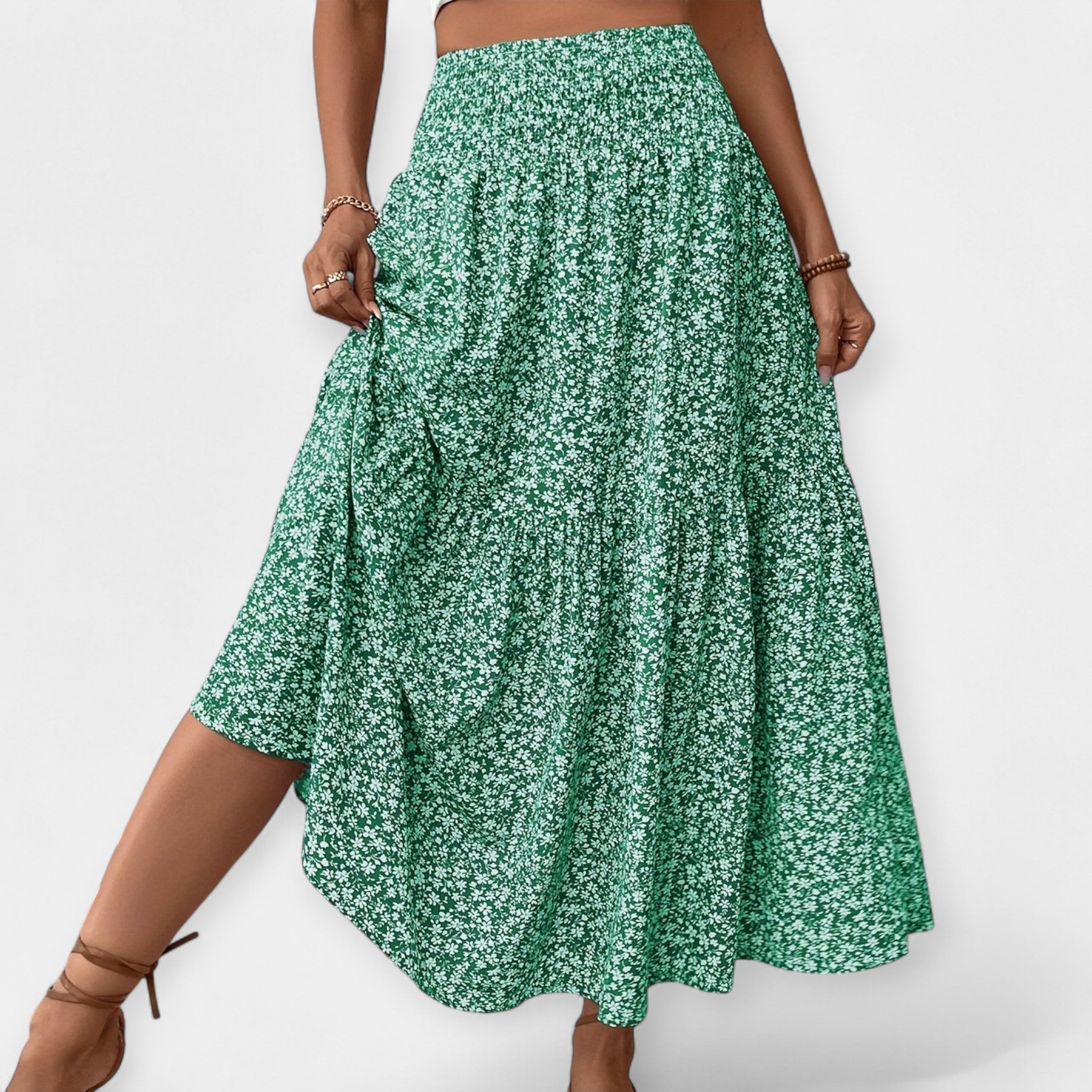 Jupe à fleurs – Taille élastique