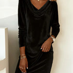 Robe en Velours "Rosa" – Coupe Ample