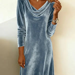 Robe en Velours "Rosa" – Coupe Ample