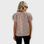 Blouse "Klara" – Imprimé Intégral & Volants