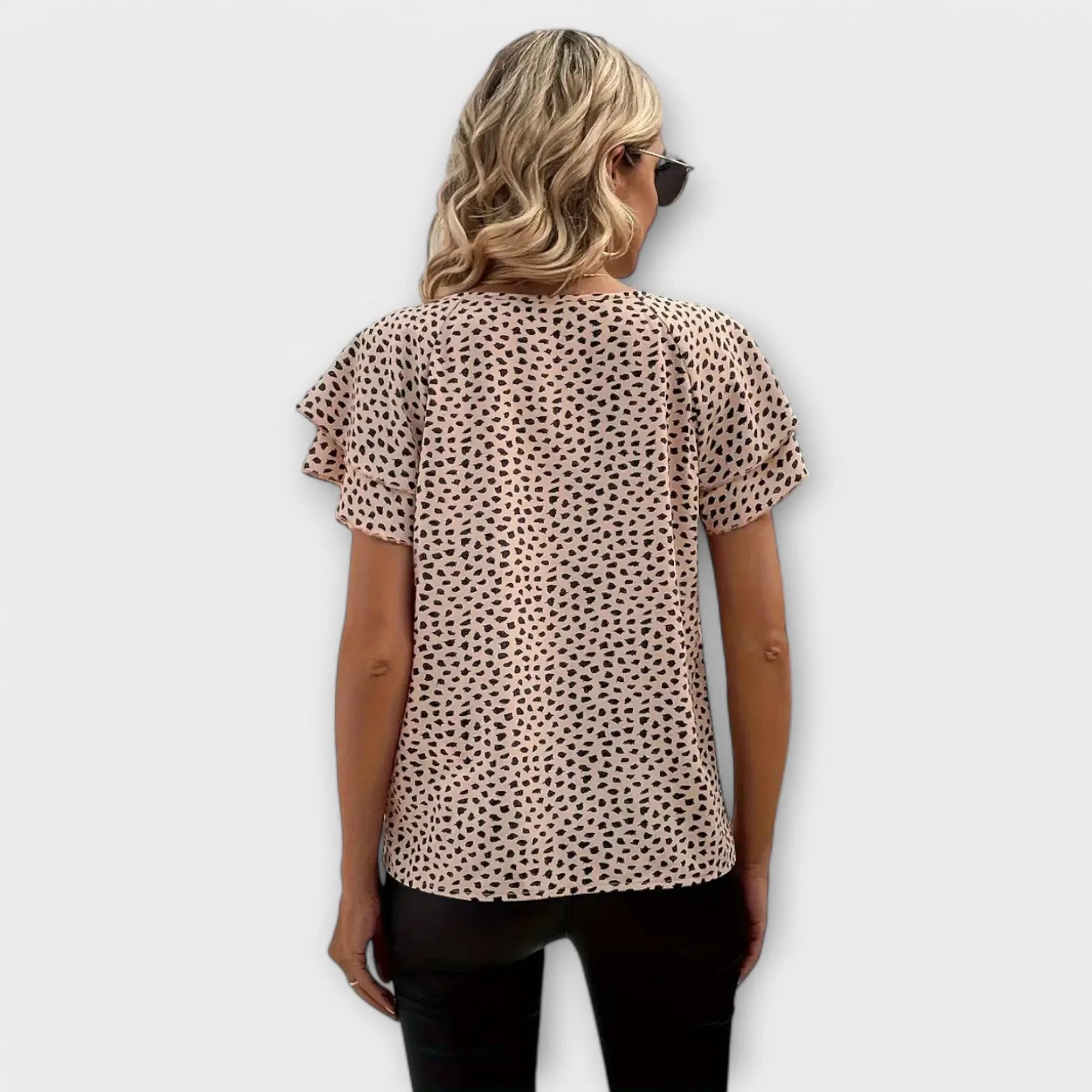 Blouse "Klara" – Imprimé Intégral & Volants