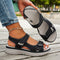 Sandales confort "Lisa" – Cuir & velcro