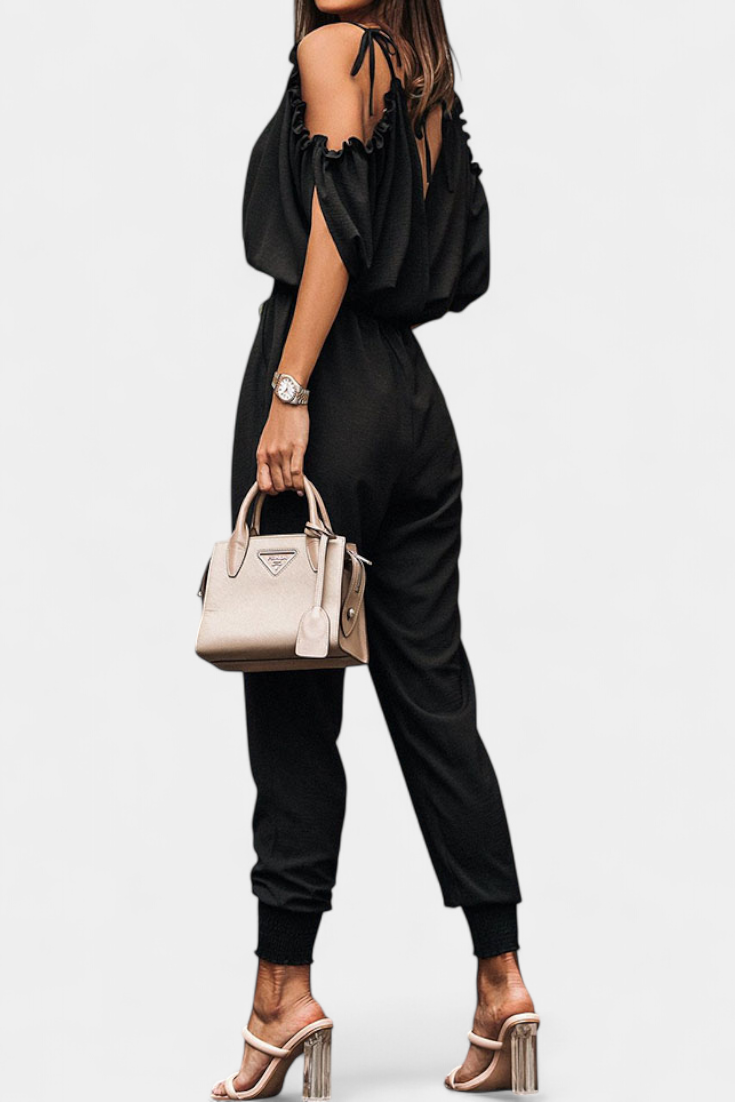 Jumpsuit "Astrid" – Off-Shoulder Casual