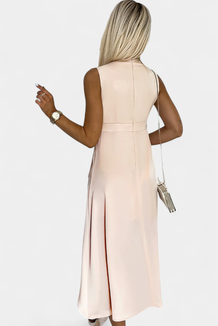 Robe Portefeuille "Rosemarie" – Col V & Volants