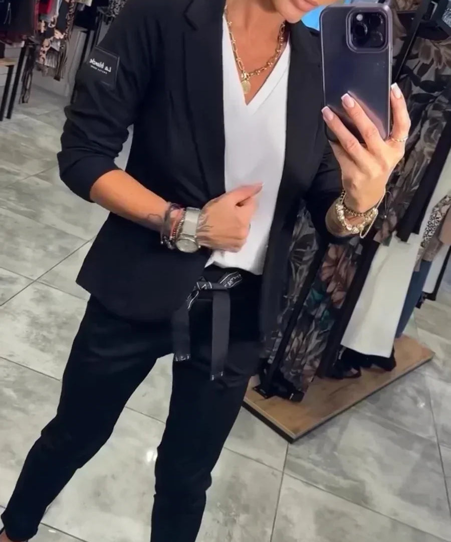 Ensemble "Adriana" – Blazer souple & pantalon
