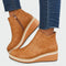 Plateauschoenen – Minimalistisch Leer