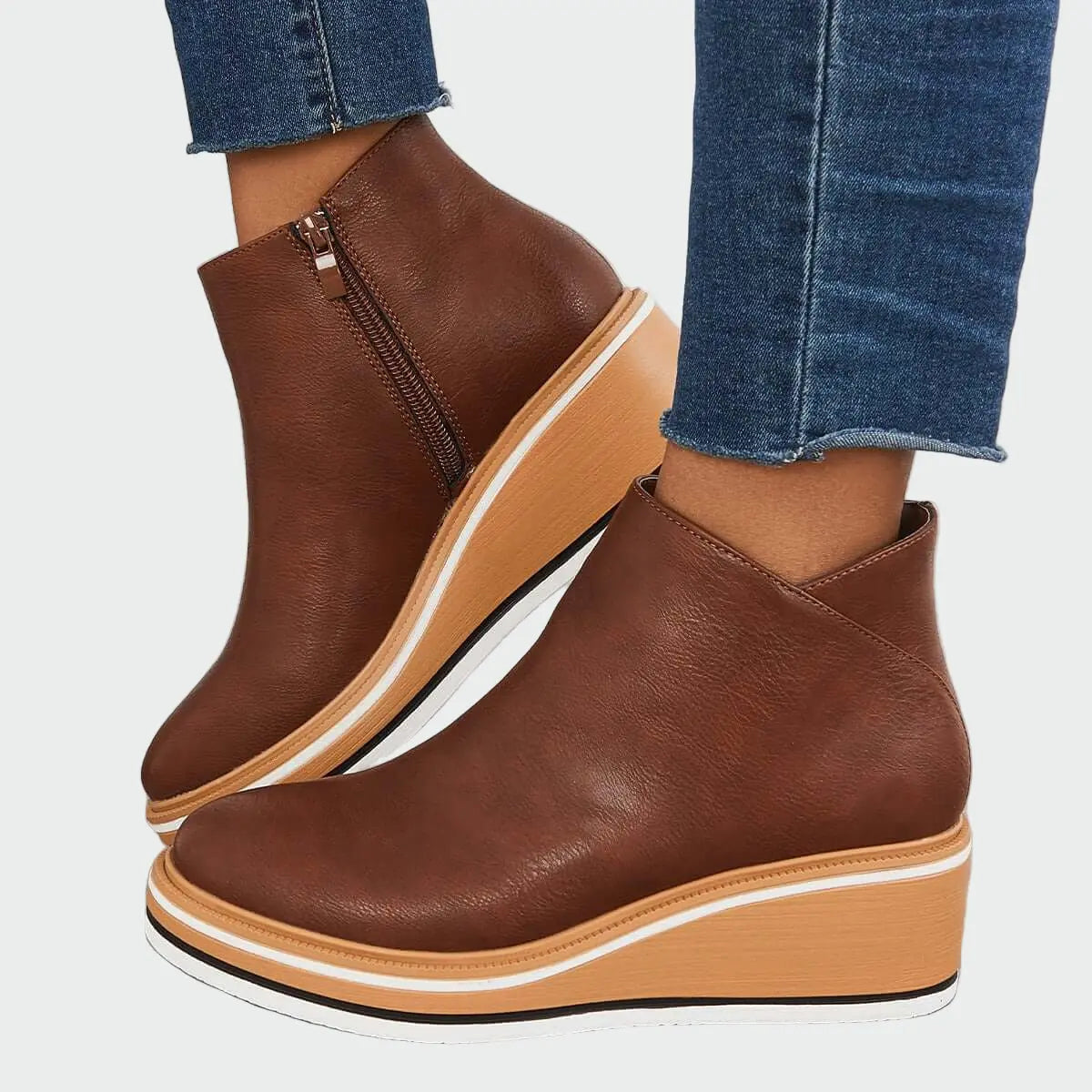 Plateauschoenen – Minimalistisch Leer
