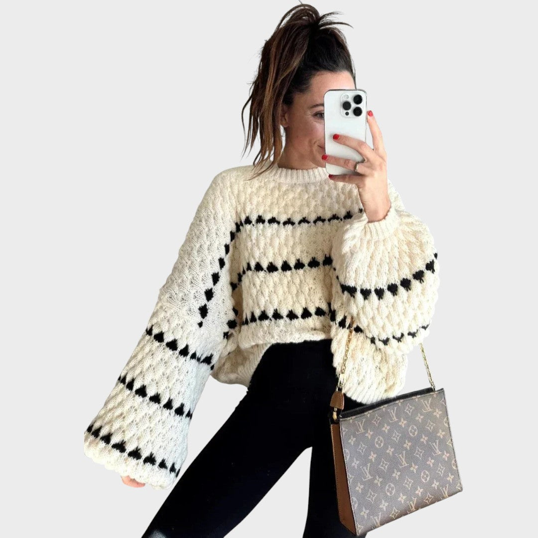 Pull "Veronika" – Oversize à Manches Ballon
