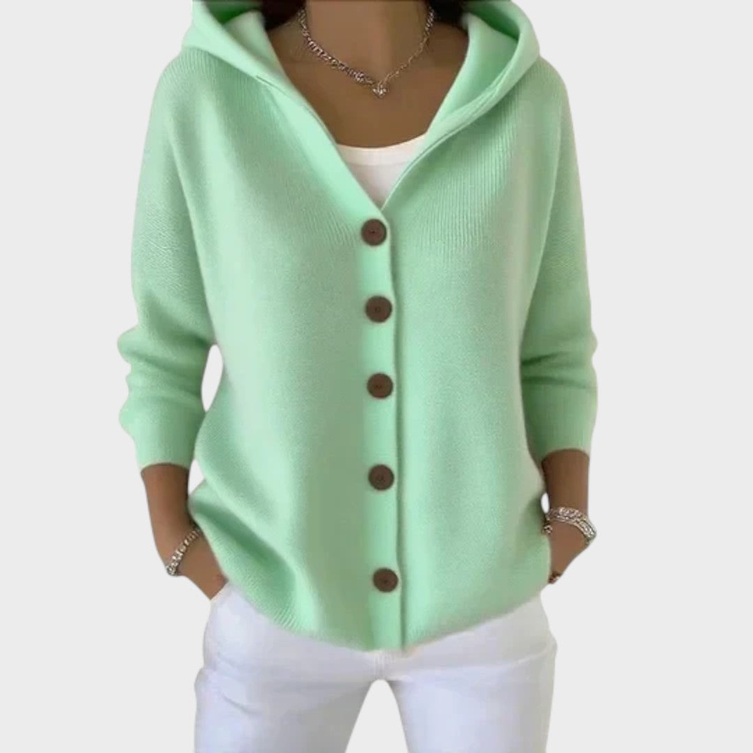 Cardigan "Mia" – Gebreid met Kap