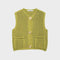 Gilet en Maille – Style Anglais à Boutons Dorés