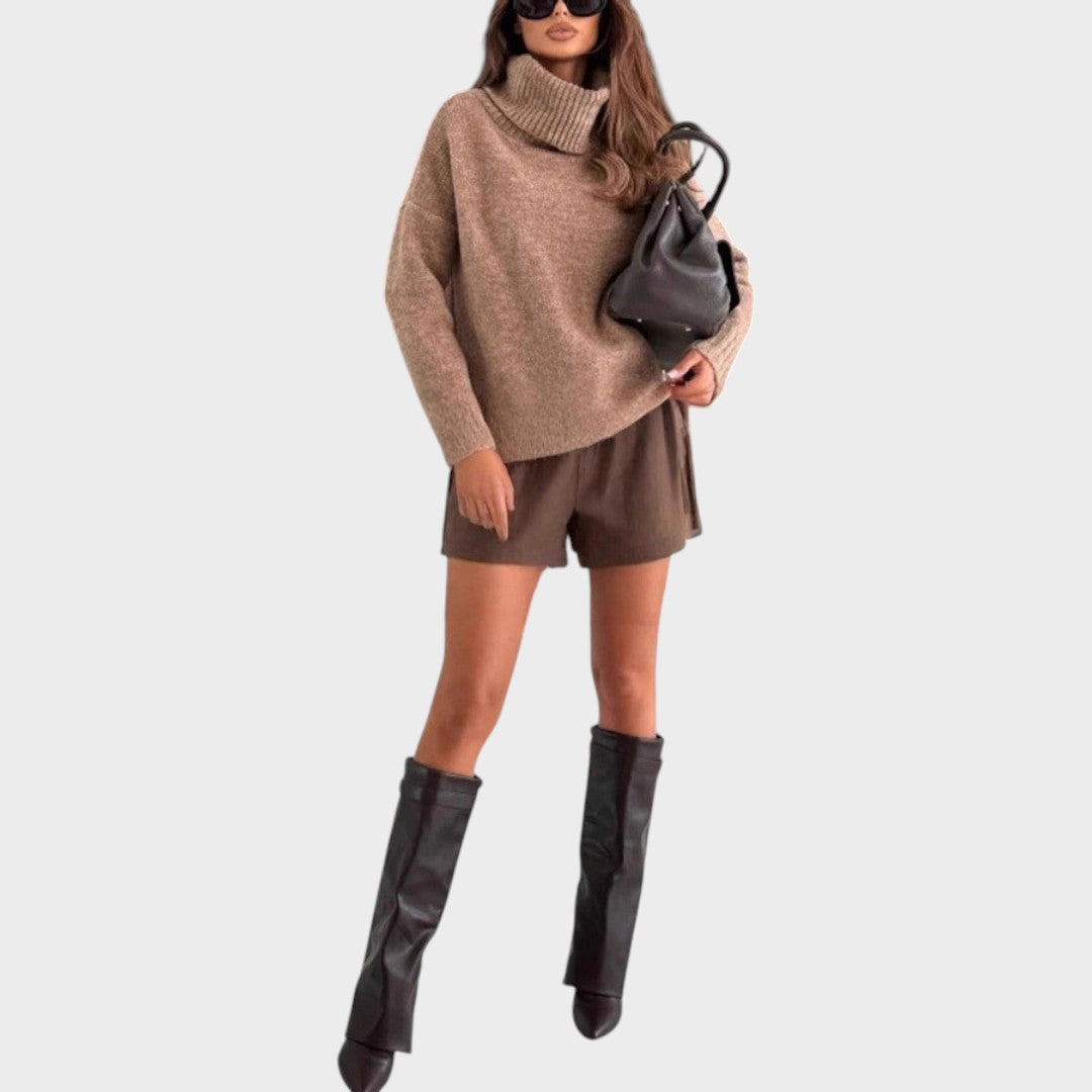 Trui "Eloria" – Oversized met Brede Col