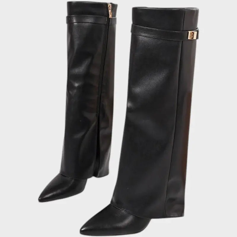 Bottes "Friederike" – Cuir haut à tige large