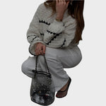 Pull "Veronika" – Oversize à Manches Ballon