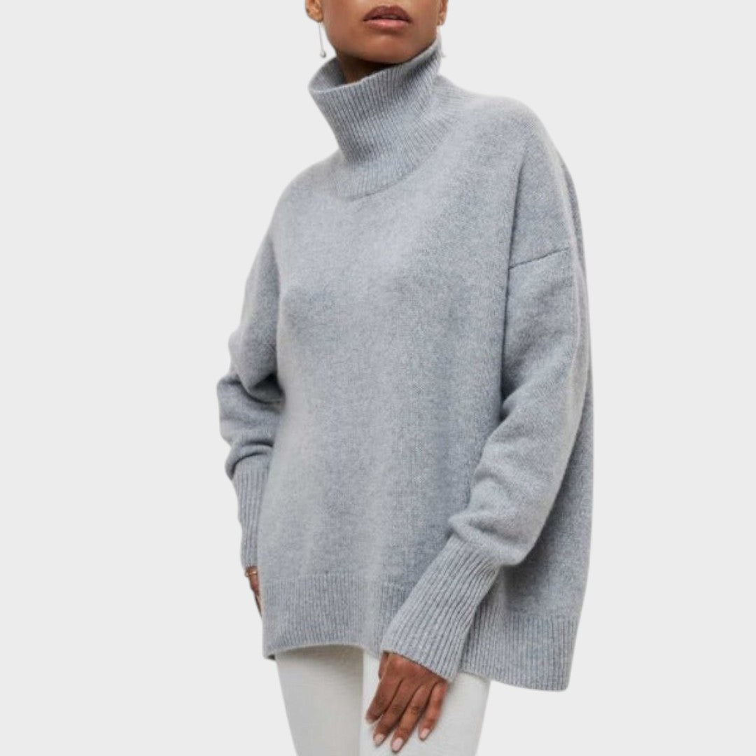 Pull "Katrin" – Oversize à Col Montant