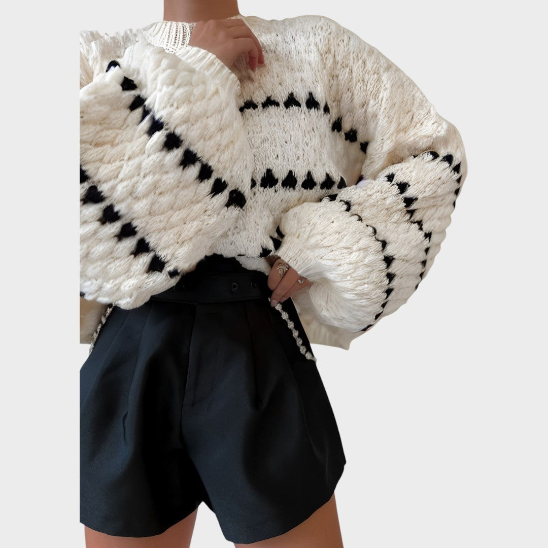 Pull "Veronika" – Oversize à Manches Ballon