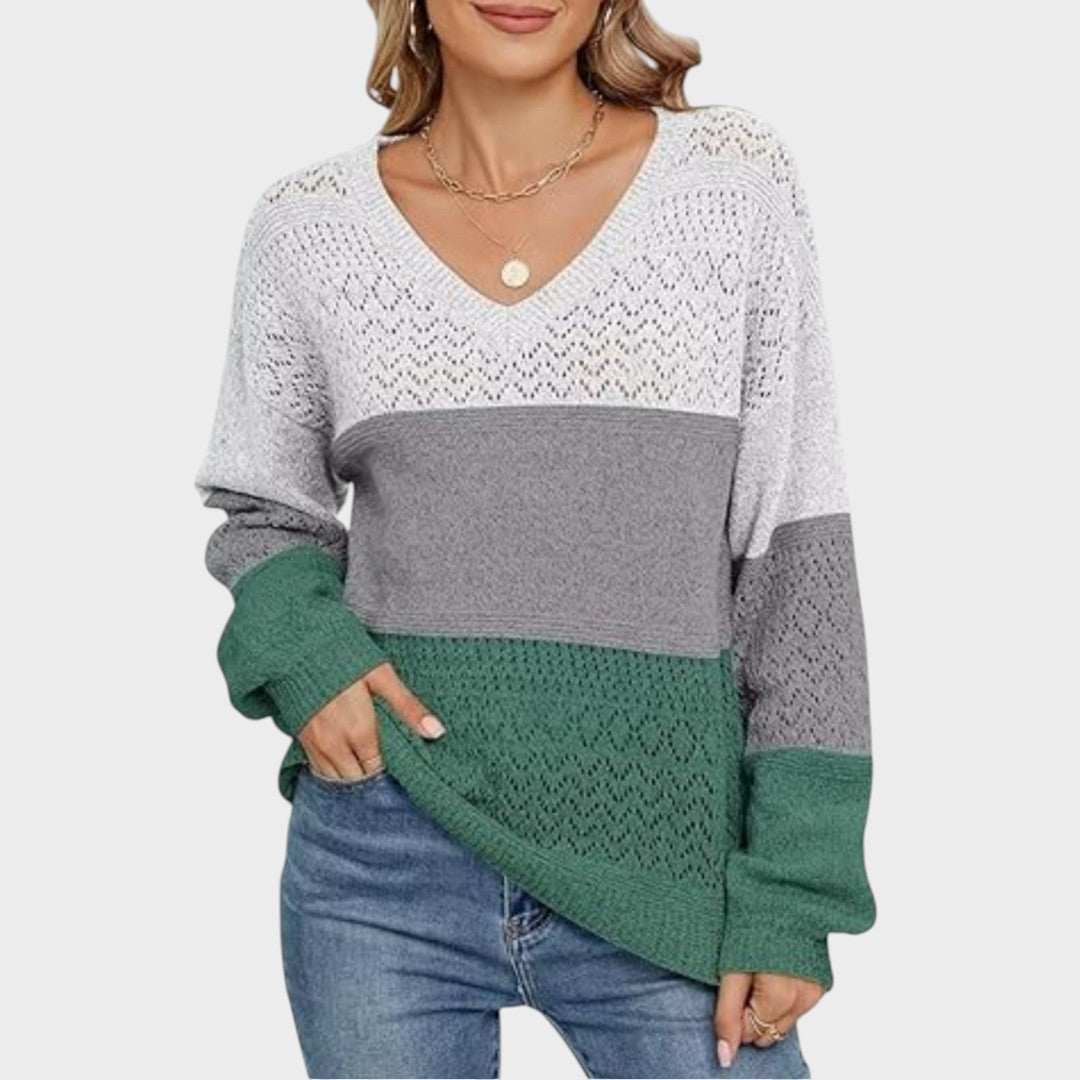 Pull "Annika" – Maille Fine Col en V