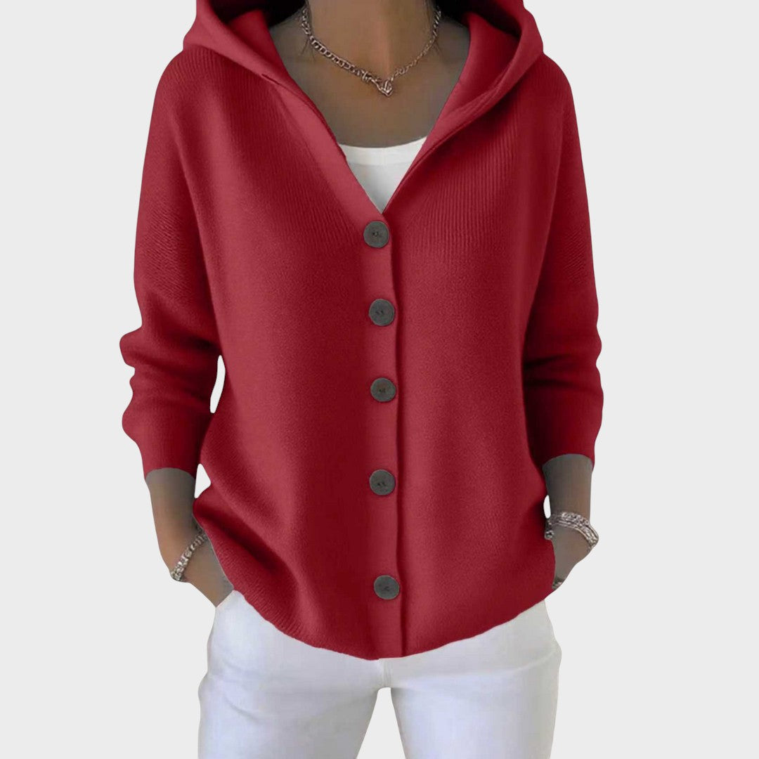 Cardigan "Mia" – Gebreid met Kap