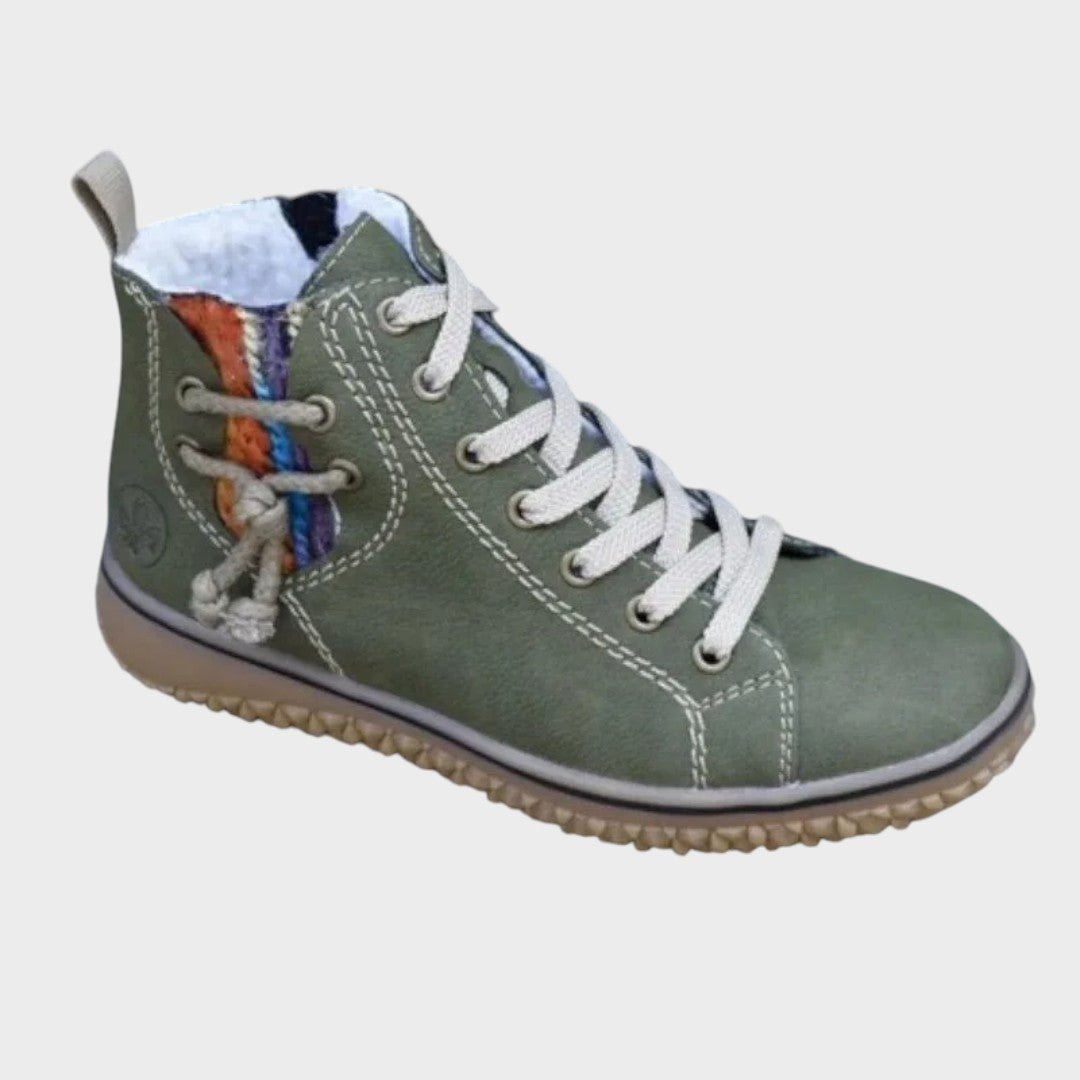 Bottines à lacets "Astrid" – Cuir déperlant