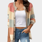 Lang Vest "Luise" – Knopen & Blokstrepen