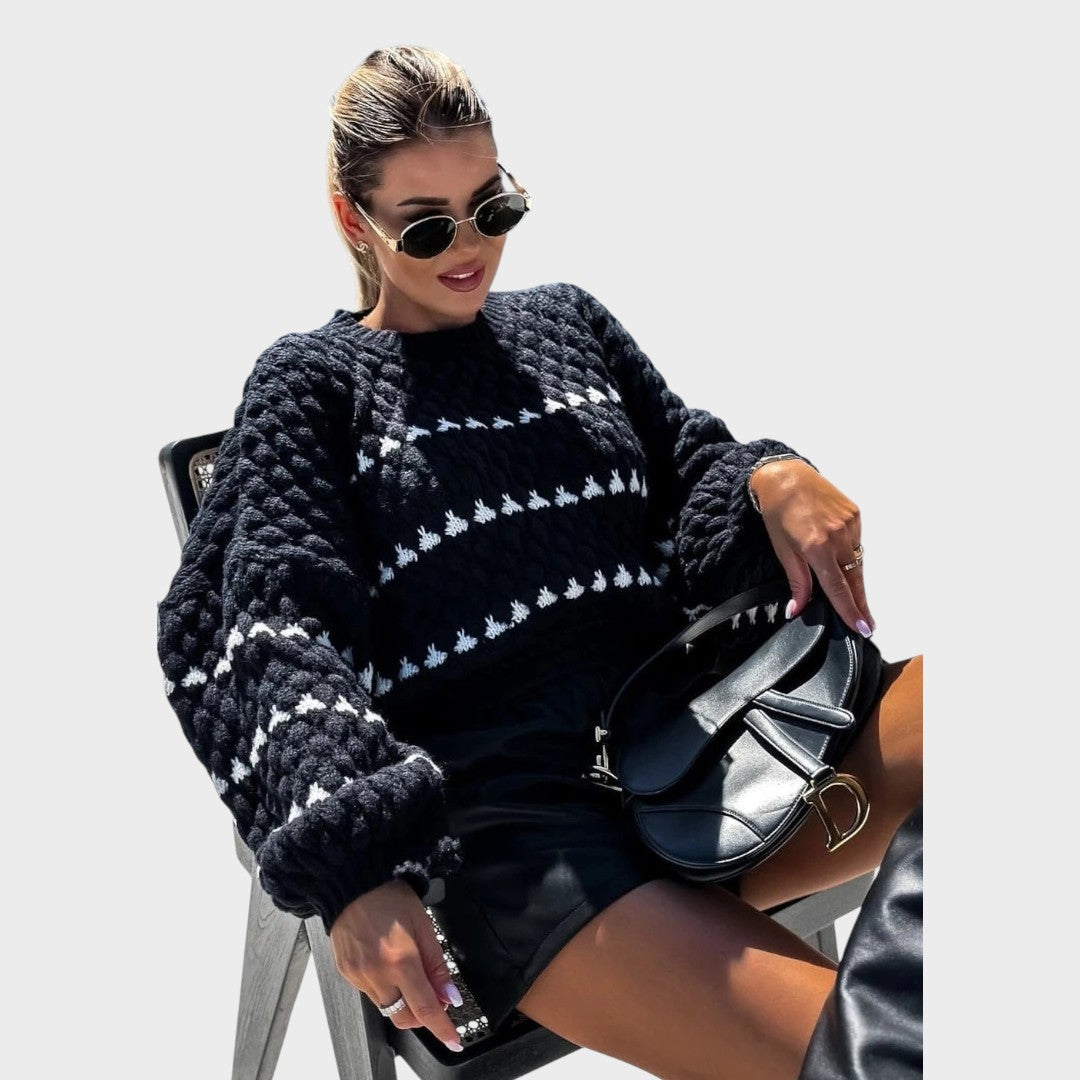 Pull "Veronika" – Oversize à Manches Ballon