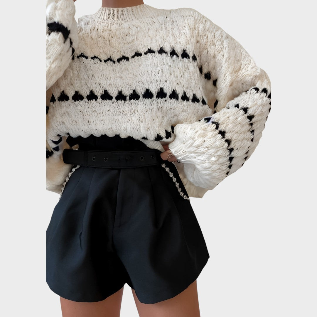 Pull "Veronika" – Oversize à Manches Ballon