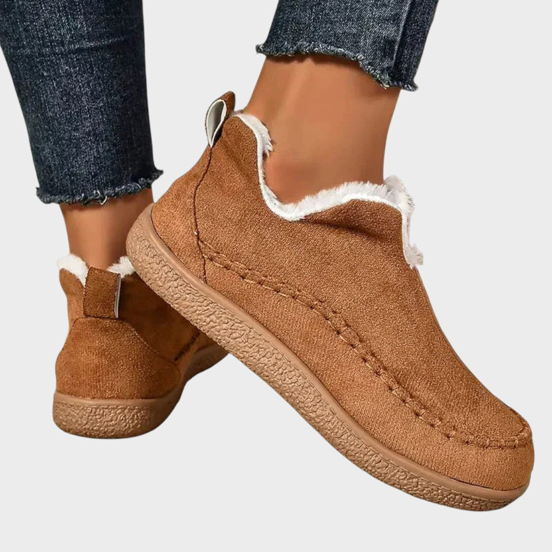 Bottines doublées "Merle" – Aspect daim