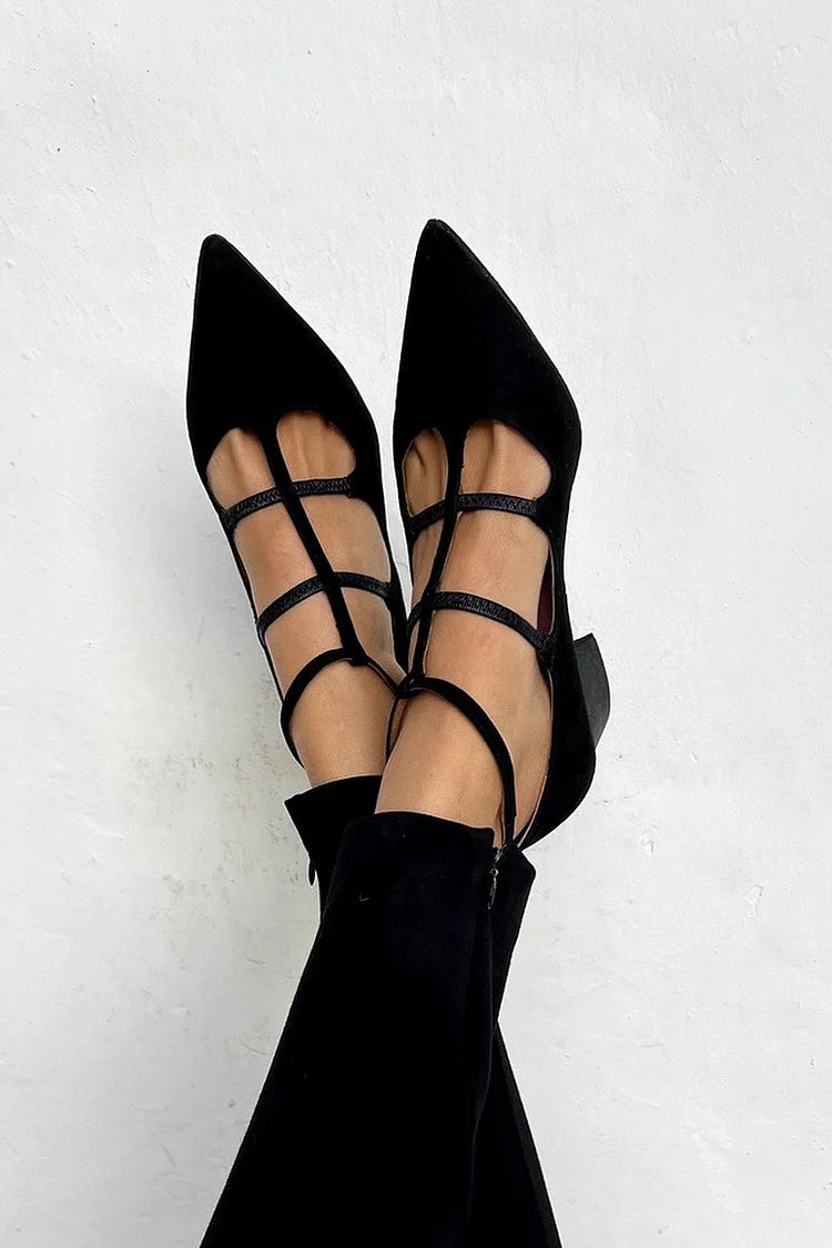 Pumps "Giada" – Spitse Neus & Gekruiste Bandjes