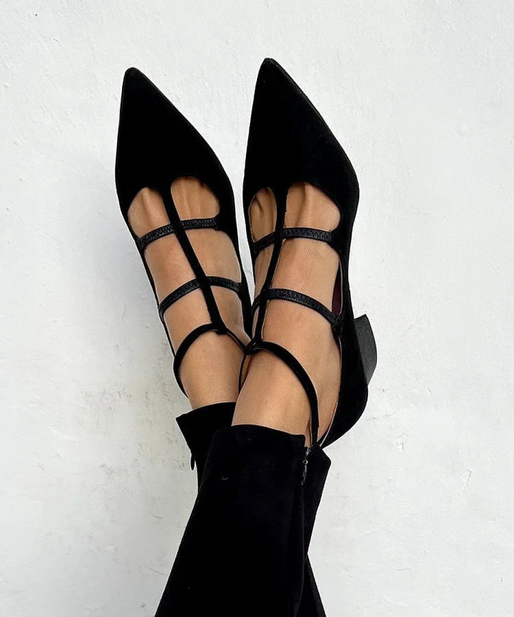 Pumps "Giada" – Spitse Neus & Gekruiste Bandjes
