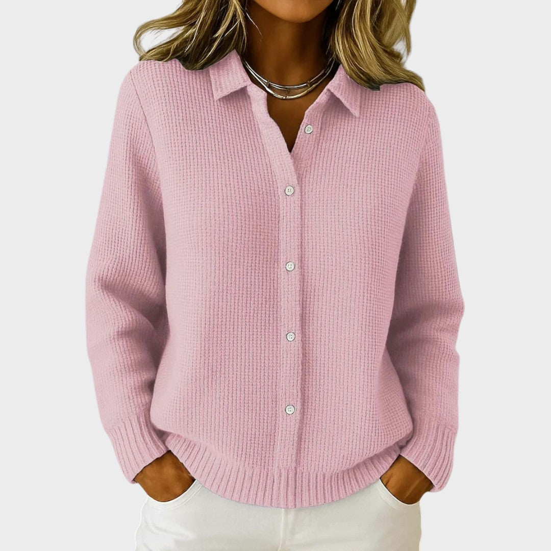 Gilet "Clara" – Ajouré à Col