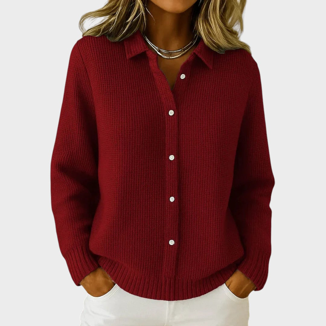 Gilet "Clara" – Ajouré à Col