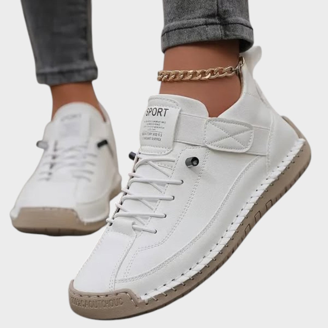 Baskets "Marie-Luise" – Cuir & élastique