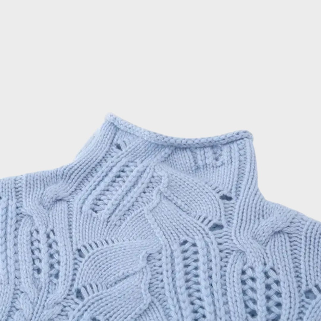 Pull "Lea" – Maille à Détails Torsadés