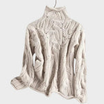 Pull "Lea" – Maille à Détails Torsadés