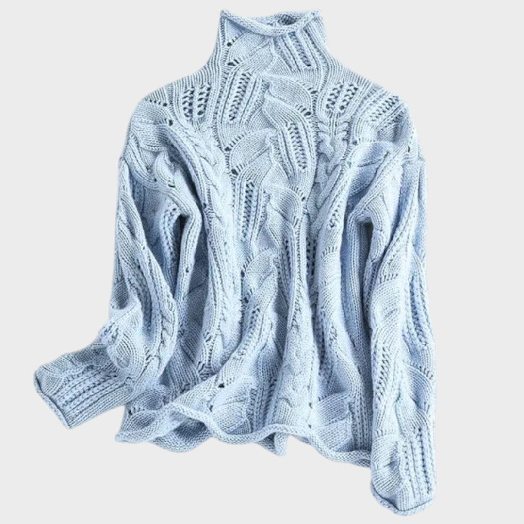 Pull "Lea" – Maille à Détails Torsadés