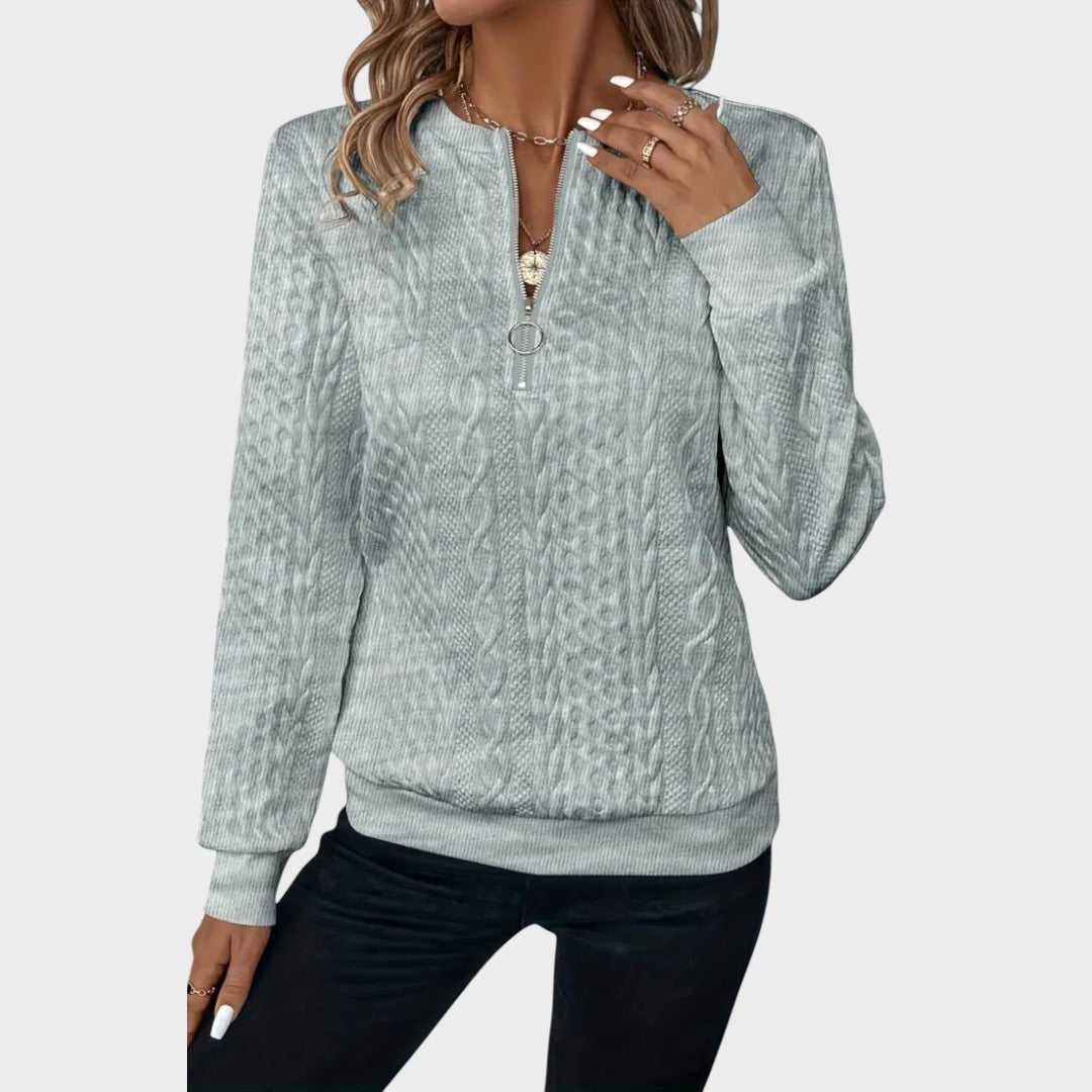 Pull "Ida" – Maille Zippée