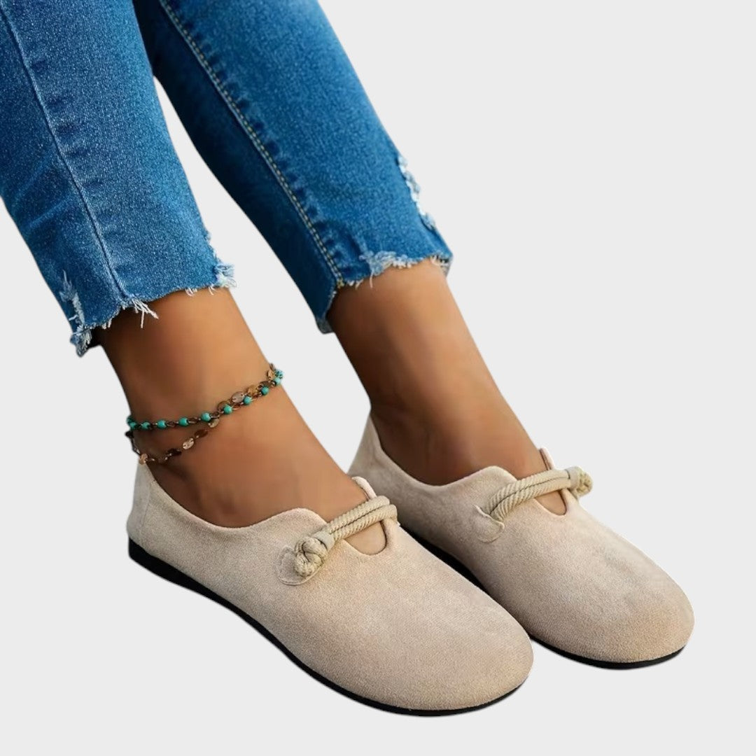 Mocassins confort "Mia" – Daim doux